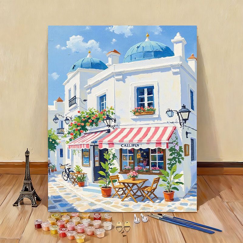 DIY Scenic Coastal Paint by Numbers Kit Bowlift