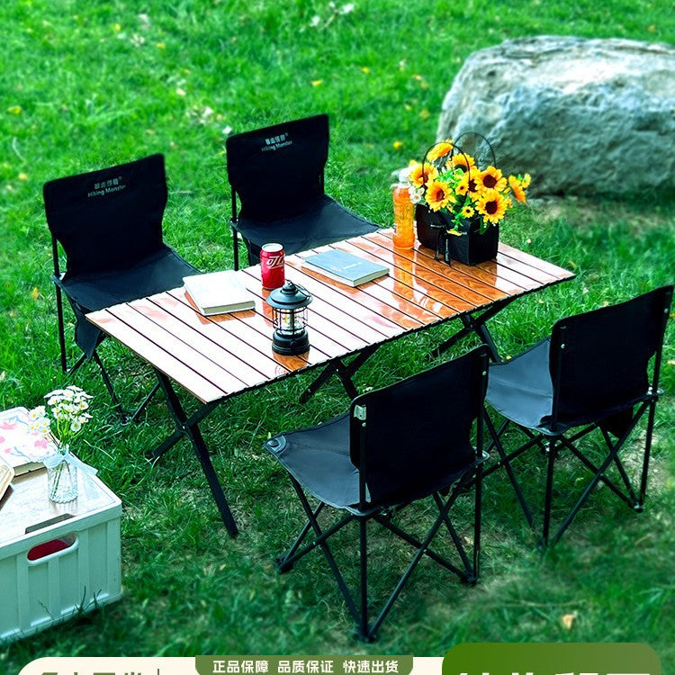 Folding Camping Chairs Set Bowlift