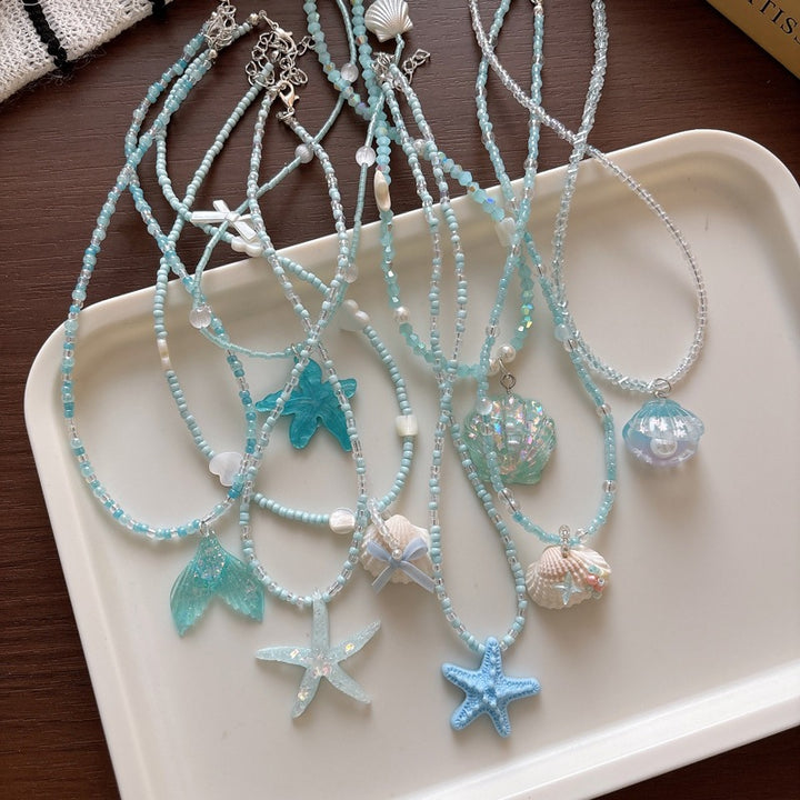 Necklace with Glitter Fish Tail Bowlift