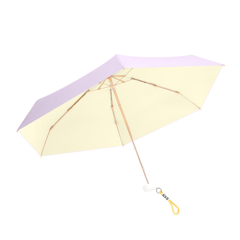 Women's ultra-compact UV protection foldable umbrella with carrying bag Bowlift