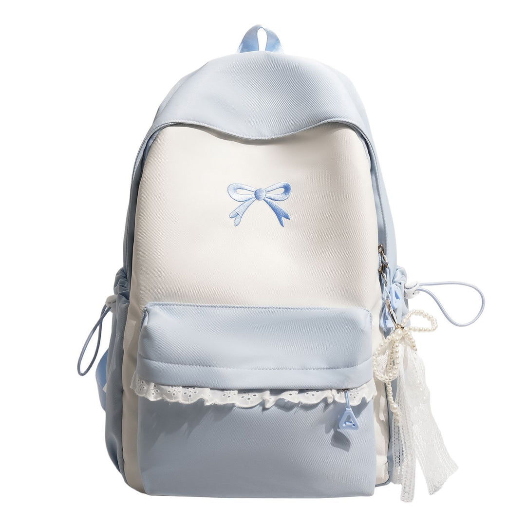 Bow-Embellished Backpack
