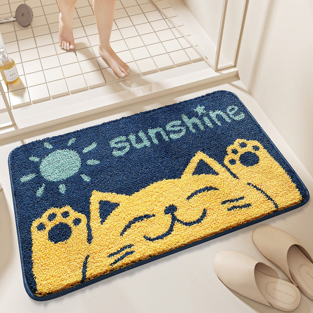 Plush Bunny-Themed Bath Mat Bowlift