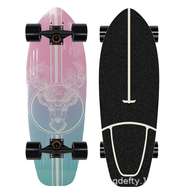 Artistic Lion Design Skateboard Bowlift