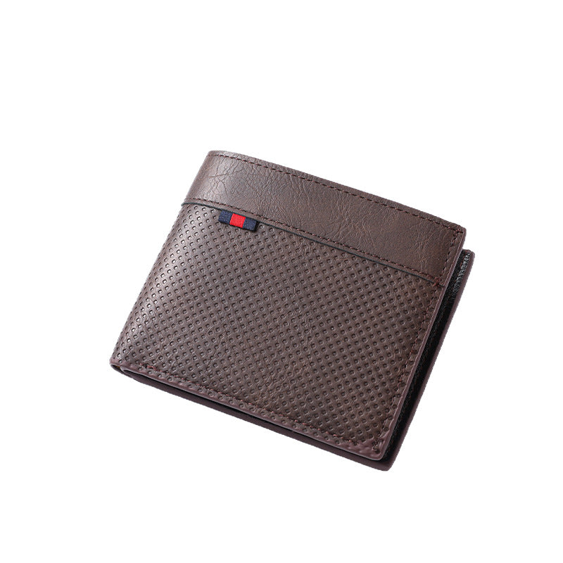 Textured Bi-Fold Wallet Bowlift