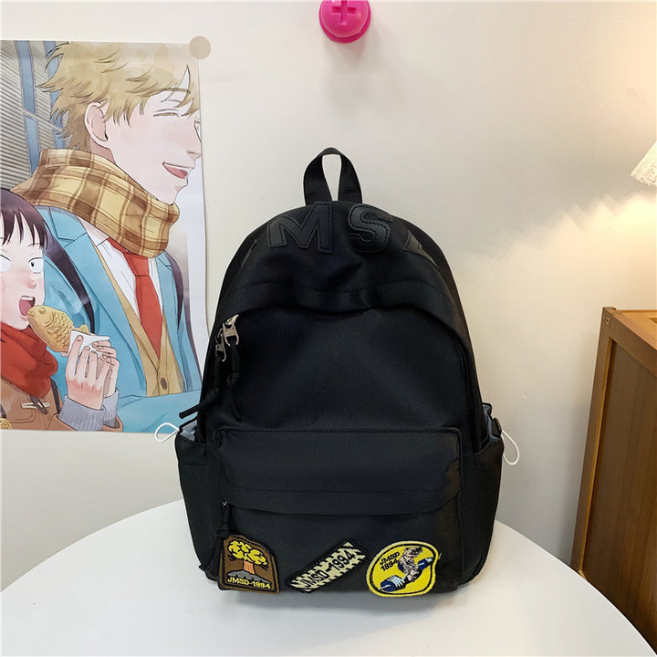 Fun-Themed Patchwork School Backpack