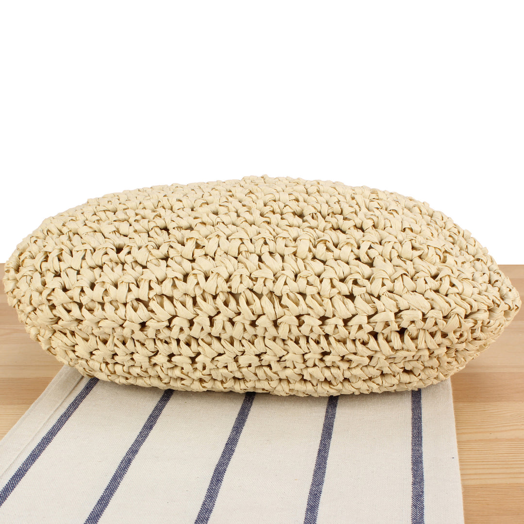 Handmade macrame bag with chain shoulder strap Bowlift