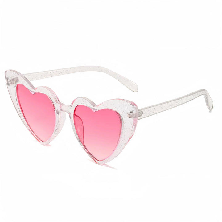 Women's Heart-Shaped Sunglasses with UV Protection and High-Quality Film Processing Bowlift