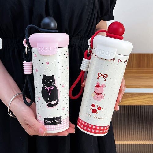 Women's Creative Water Bottle with Animal Design Bowlift