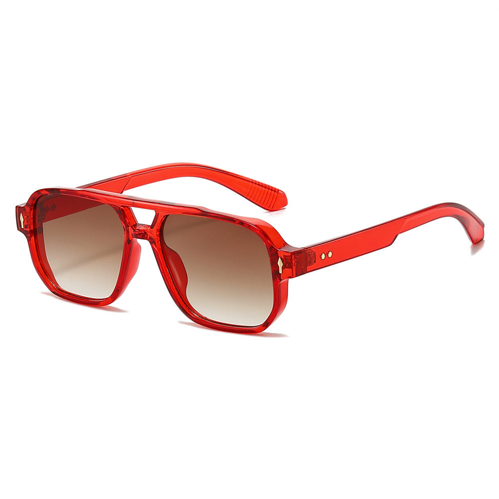Oversized Geometric Sunglasses with Enhanced UV Protection Bowlift
