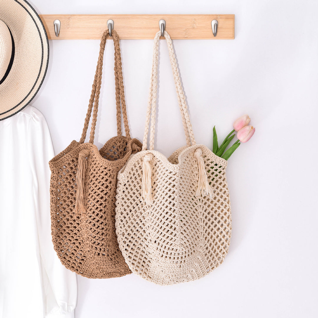 Handmade Macrame Beach Bag Bowlift