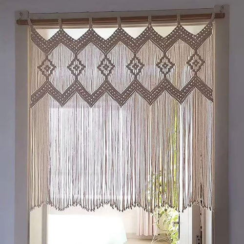 Macrame Wall Hanging with Elegant Fringes