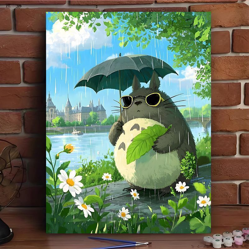 Enchanted Forest Scene Canvas Art Print Bowlift