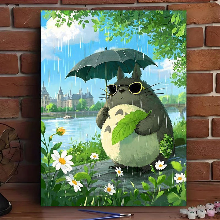 Enchanted Forest Scene Canvas Art Print Bowlift