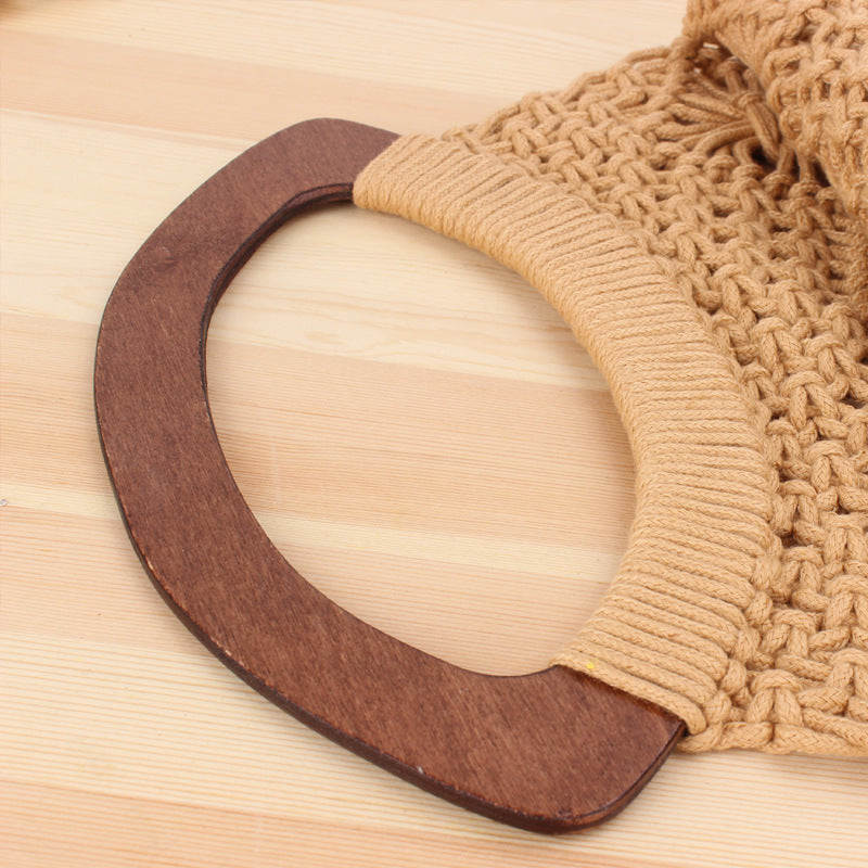 Handbag Made of Handcrafted Macrame Bowlift
