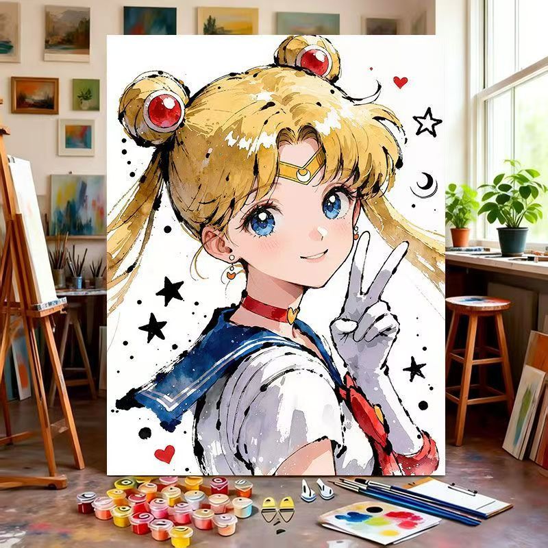Illustrated Character Canvas Art Print Bowlift