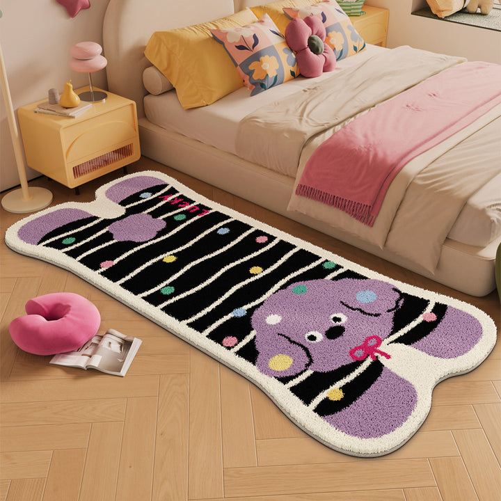 Elephant-shaped Plush Rug