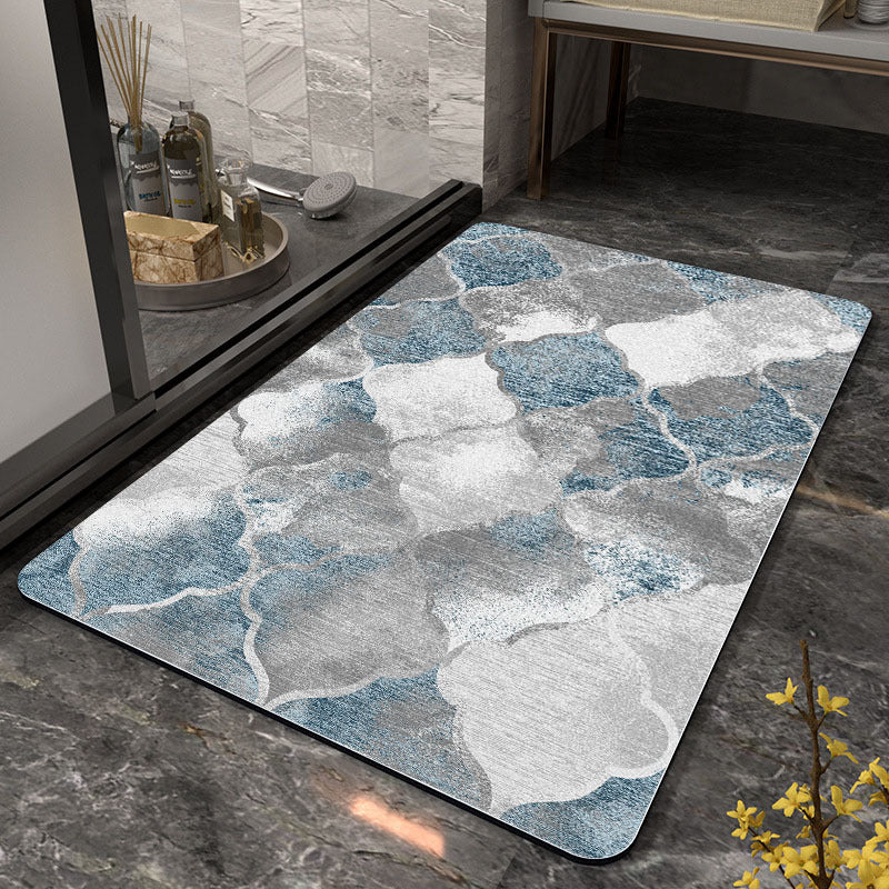 Stylish Geometric Pattern Bathroom Mat Bowlift
