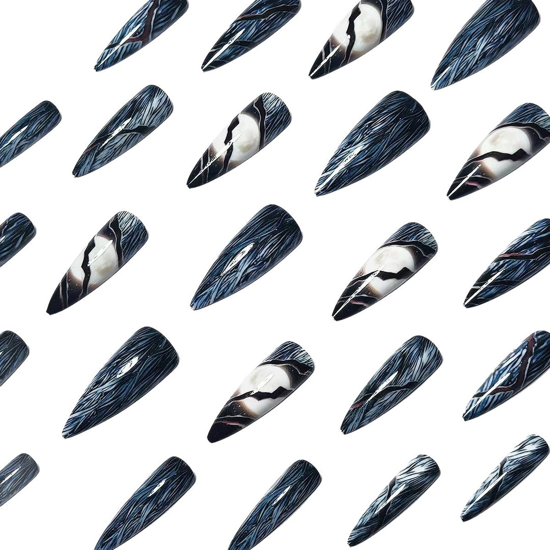 Artistic Stiletto Nail Art Bowlift