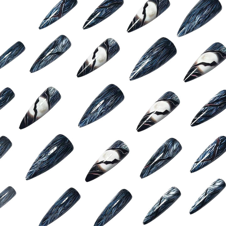 Artistic Stiletto Nail Art Bowlift