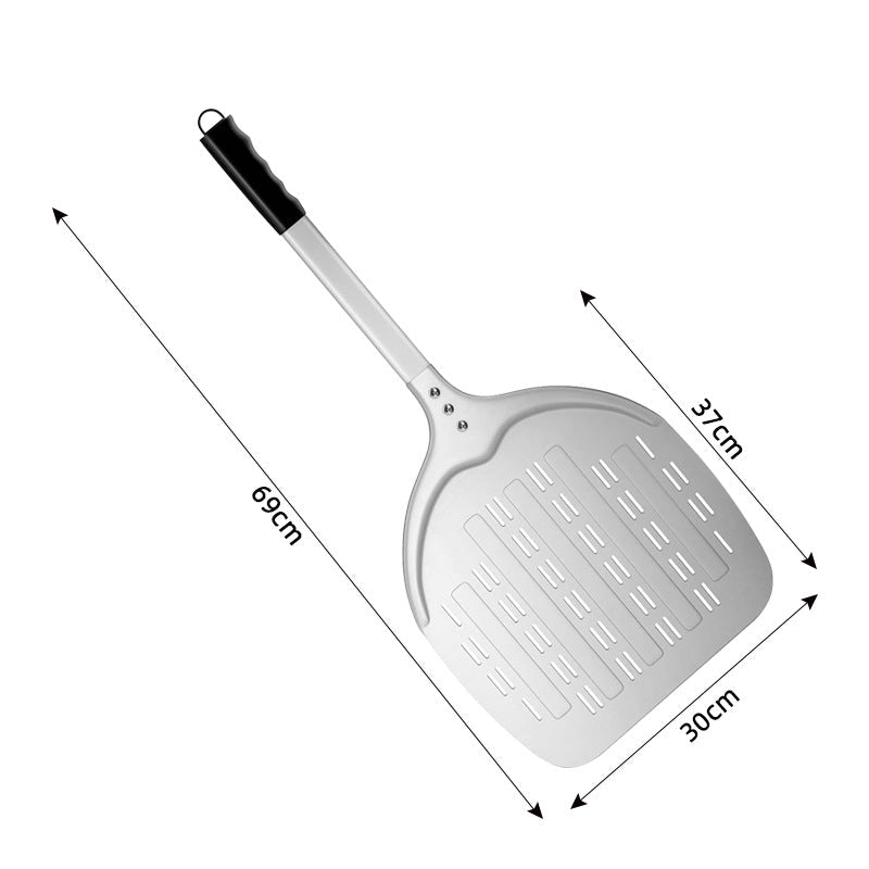 perforated aluminum pizza peel with ergonomic non-slip handle Bowlift
