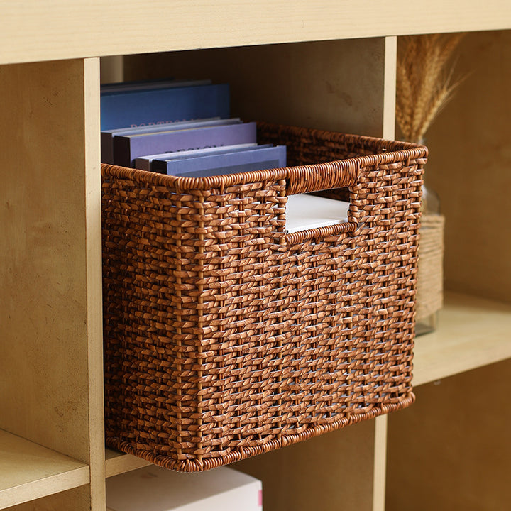 Unisex Braided Storage Basket with Practical Handles Bowlift