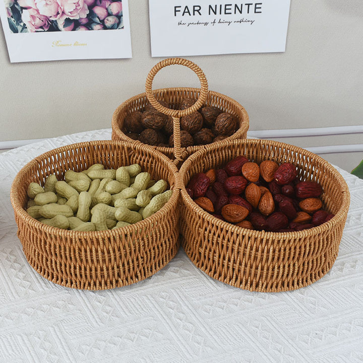 Multi-Functional Woven Storage Baskets Set Bowlift
