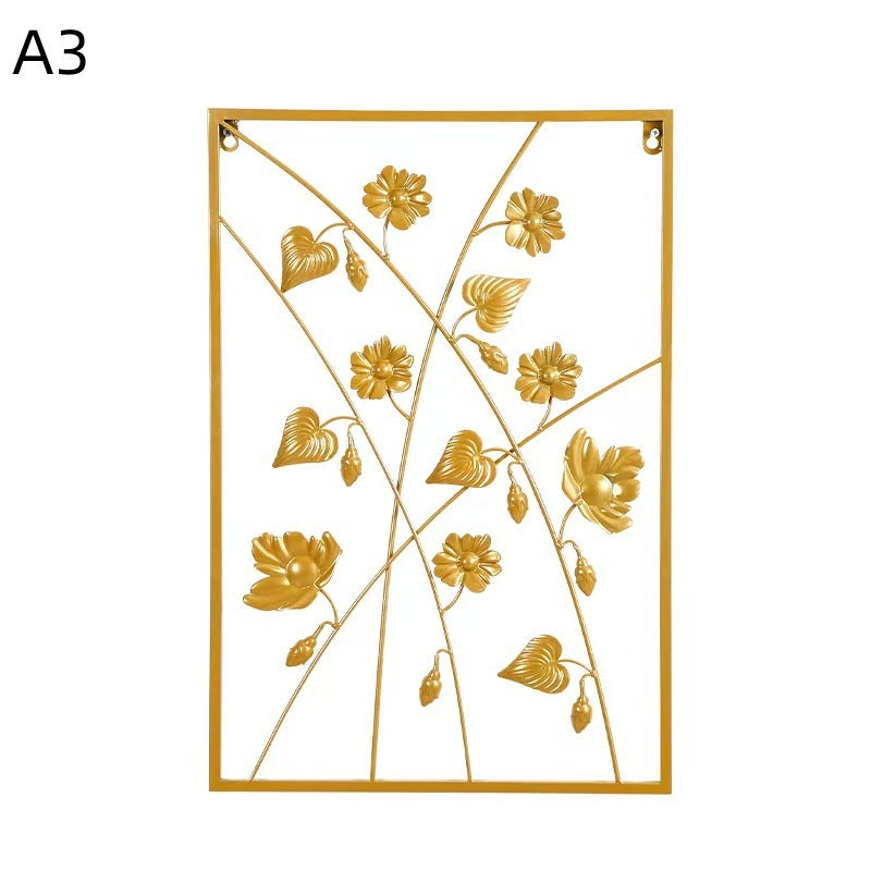 Floral Metal Wall Artwork Bowlift