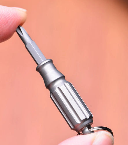 BowLift | Mini Titanium EDC Screwdriver - Portable Palm Tool