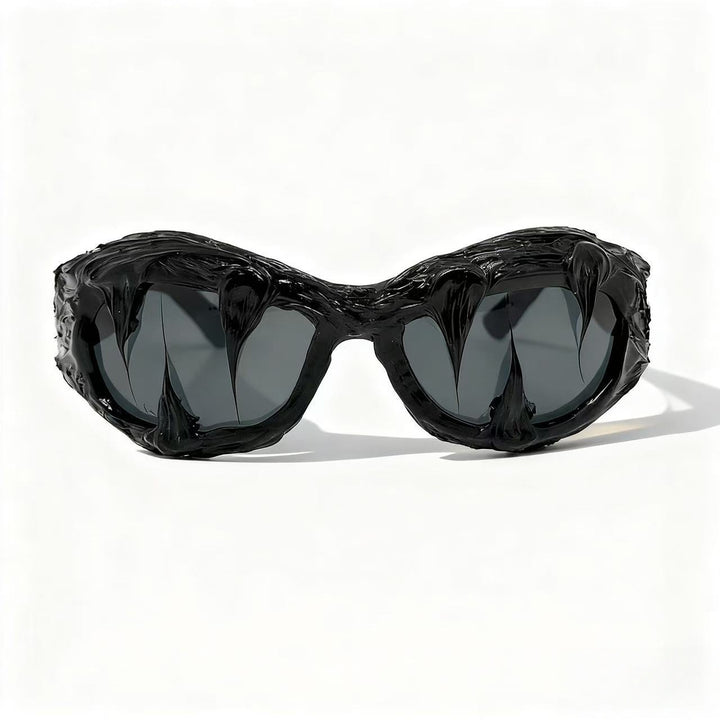 Women futuristic design sunglasses with unique textured surface Bowlift