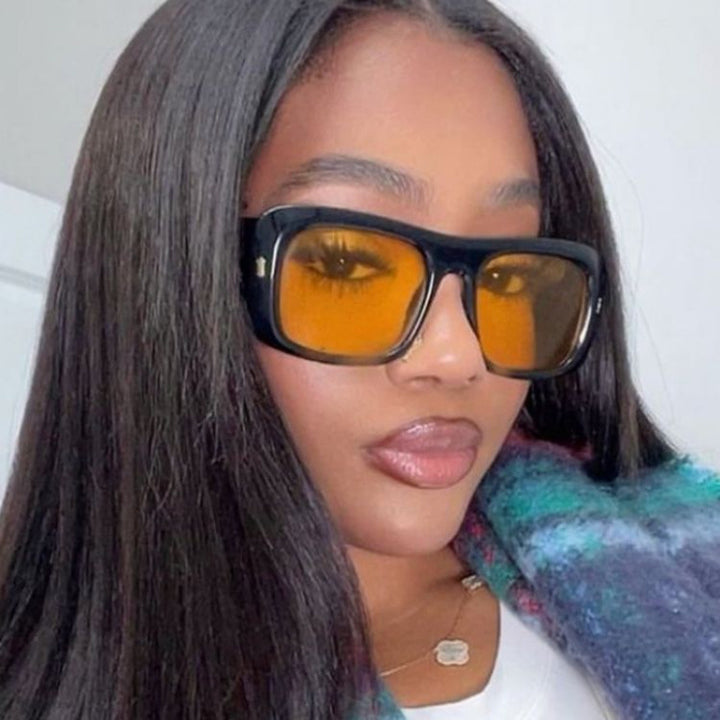 Women's oversized square sunglasses with a wide frame and polarized lenses Bowlift