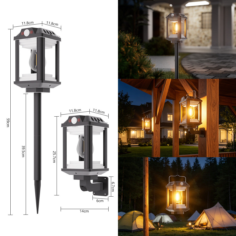 Outdoor Solar LED Lantern Bowlift