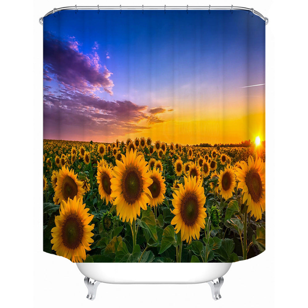 Decorative Shower Curtain Bowlift