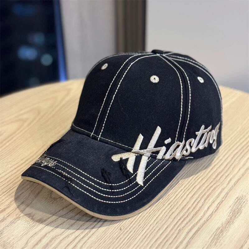 Men's Distressed Cotton Baseball Cap Bowlift 1784270668