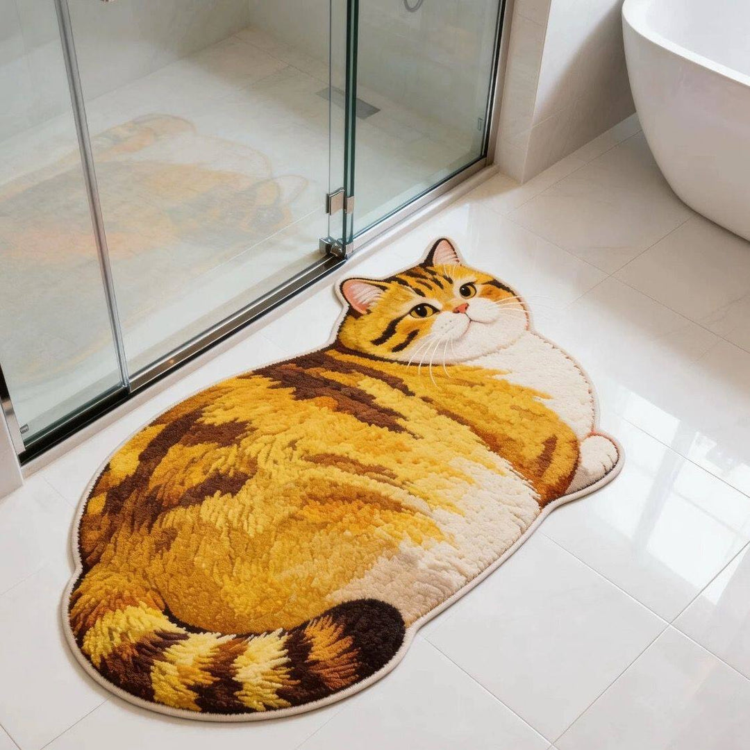 Cat Design Bath Mat Bowlift