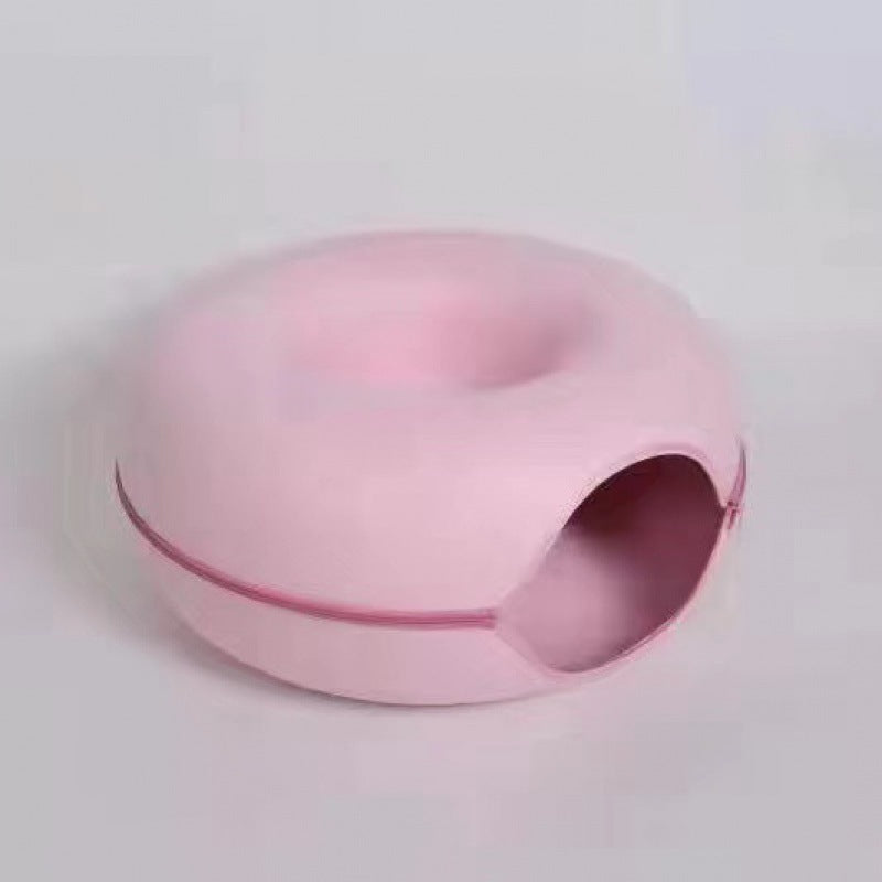 2-in-1 Donut Cat Bed Bowlift