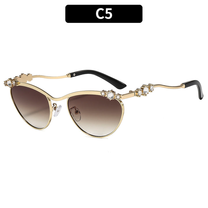Ornate Cat-Eye Sunglasses