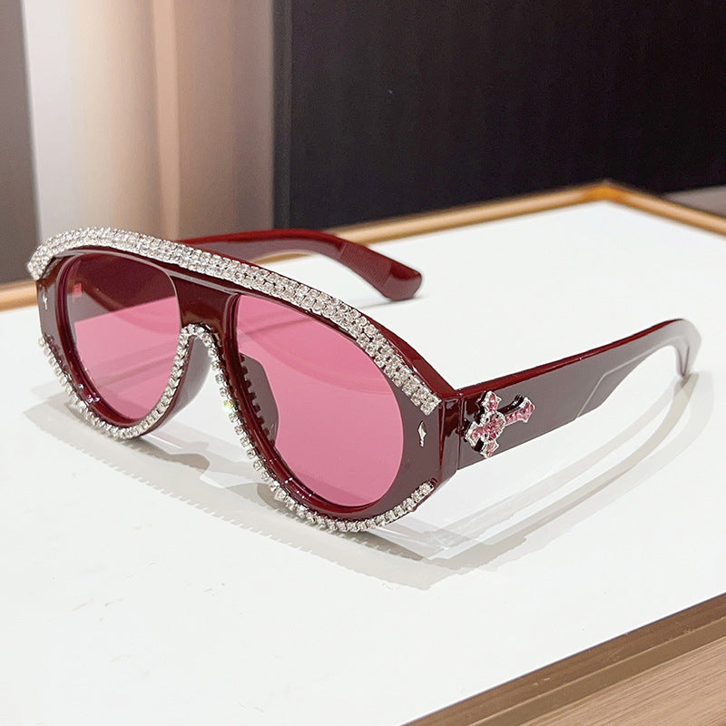 Luxury Oversized Rhinestone Sunglasses Bowlift
