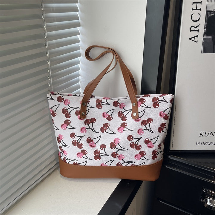 Playful Printed Canvas Tote Bag Bowlift
