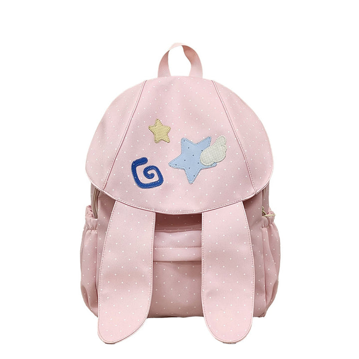 Cute Bunny Ears School Backpack Bowlift