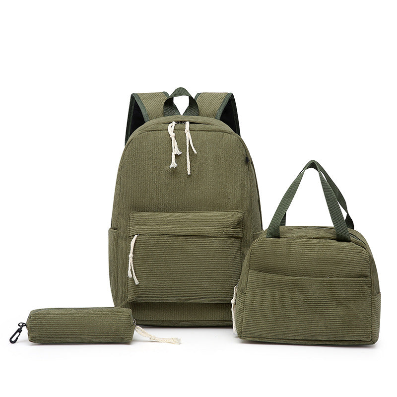 Backpack set with Playful Strawberry Pattern Bowlift