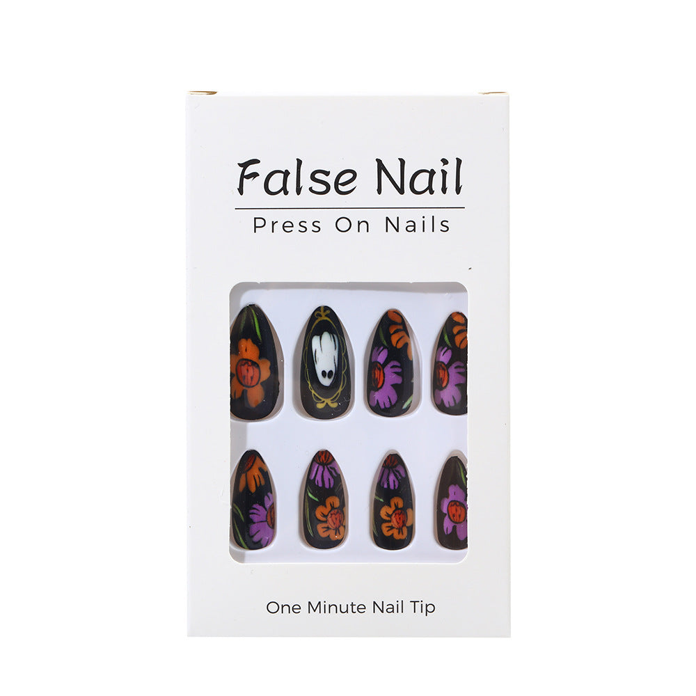 Artificial nails with creative Halloween design Bowlift