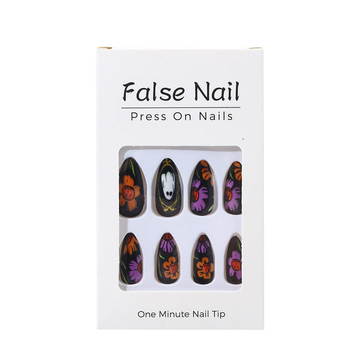 Artificial nails with creative Halloween design Bowlift