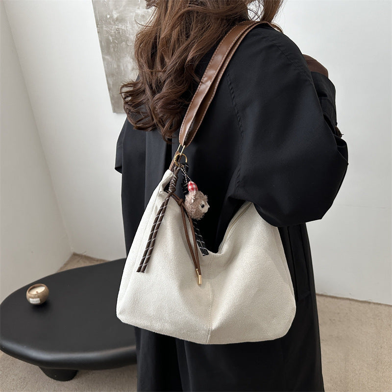 Soft Suede Hobo Handbag Bowlift