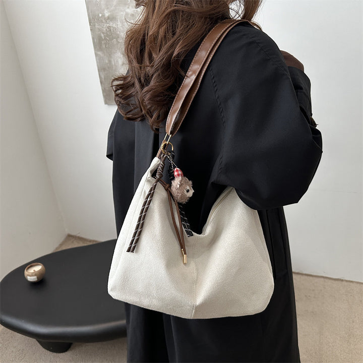 Soft Suede Hobo Handbag Bowlift