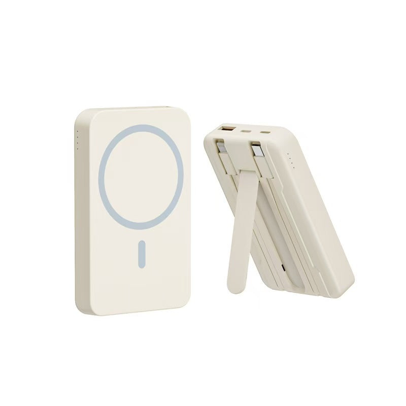 Wireless power bank with integrated stand Bowlift