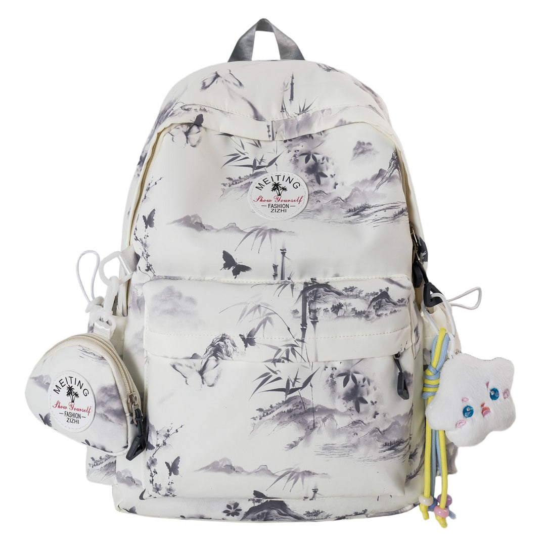 Artistic Printed Backpack Bowlift