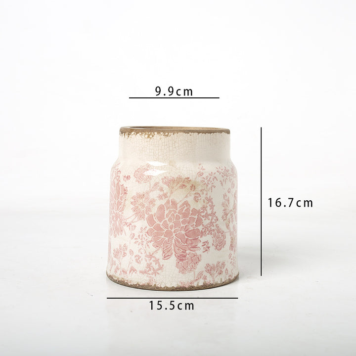Decorative flower pot with floral decoration Bowlift