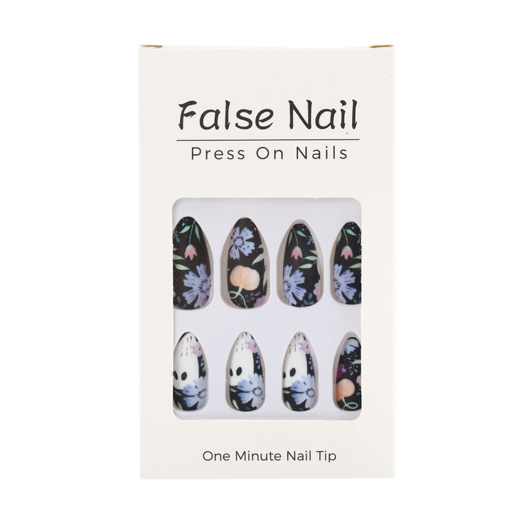 Artificial Nail Set with Creative Halloween Designs Bowlift