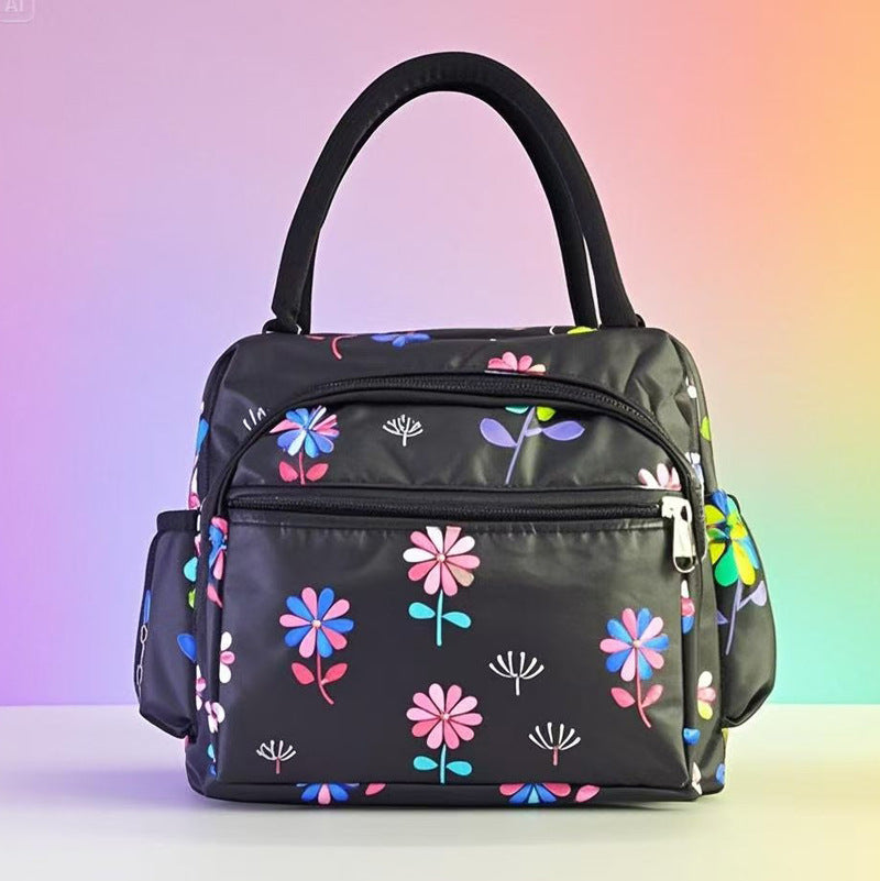 Cat Pattern Insulated Lunch Tote Bowlift