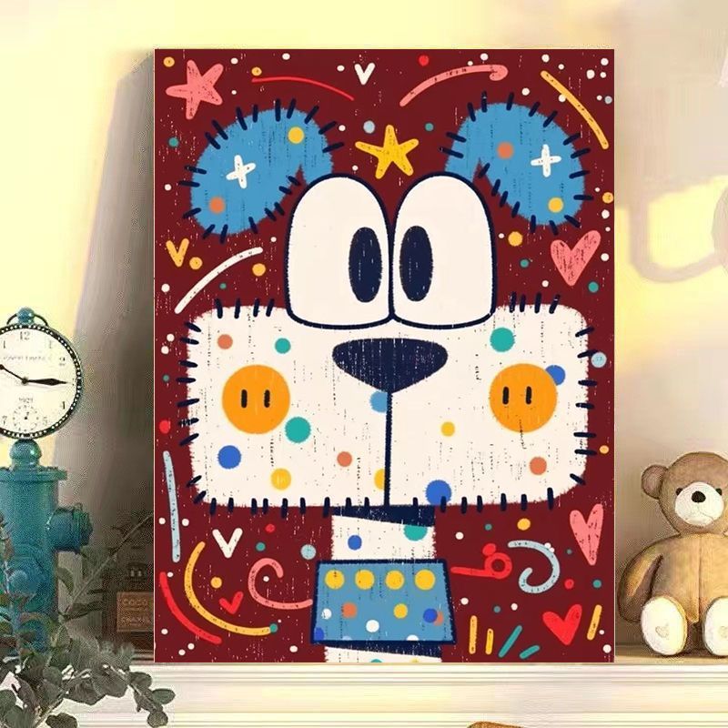 Playful Cat-Themed Canvas Wall Art Bowlift
